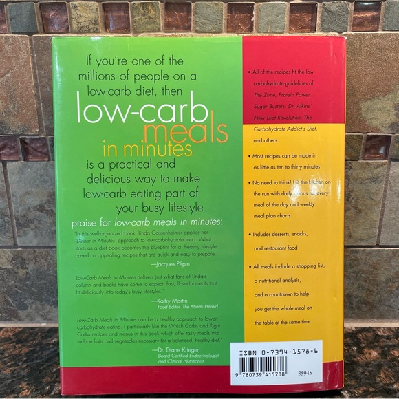 Low-Carb Meals in Minutes Cookbook By Linda Gassenheimer - Picture 4 of 5